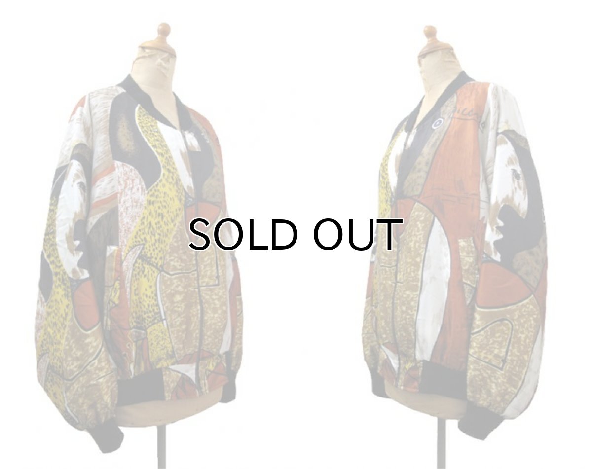 画像2: 1980's~ "mighty" Design Jacket "PICASSO"　size M - L (表記 なし) (2)