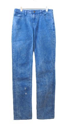画像1: "American Apparel" Chemical Wash Denim Skinny Pants　Blue Denim　size w 31inch (表記 w 31) (1)