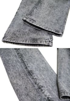 画像5: "American Apparel" Chemical Wash Denim Skinny Pants　Black Denim　size w 32 inch (表記 w 32) (5)