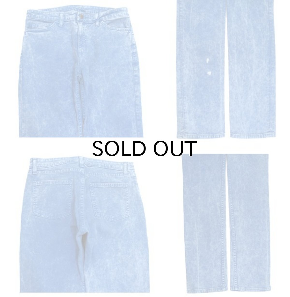 画像3: "American Apparel" Chemical Wash Denim Skinny Pants　Blue Denim　size w 31inch (表記 w 31) (3)