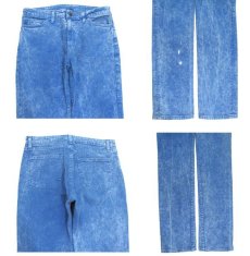 画像3: "American Apparel" Chemical Wash Denim Skinny Pants　Blue Denim　size w 31inch (表記 w 31) (3)