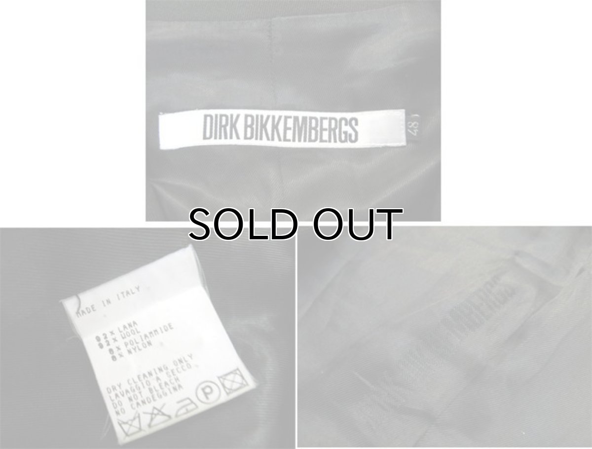 画像3: "DIRK BIKKEMBERGS" Design Tailored Jacket -made in ITALY-　Deep Green　size M - L (表記 48) (3)