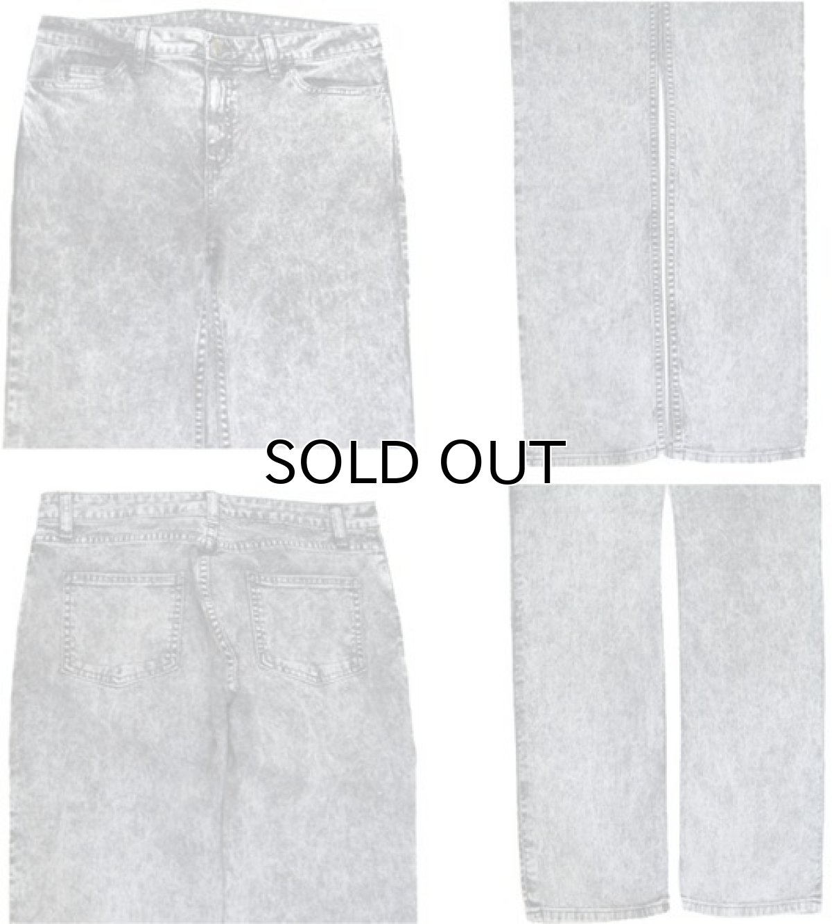 画像3: "American Apparel" Chemical Wash Denim Skinny Pants　Black Denim　size w 32 inch (表記 w 32) (3)