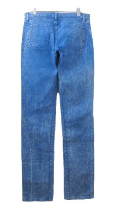 画像2: "American Apparel" Chemical Wash Denim Skinny Pants　Blue Denim　size w 31inch (表記 w 31) (2)