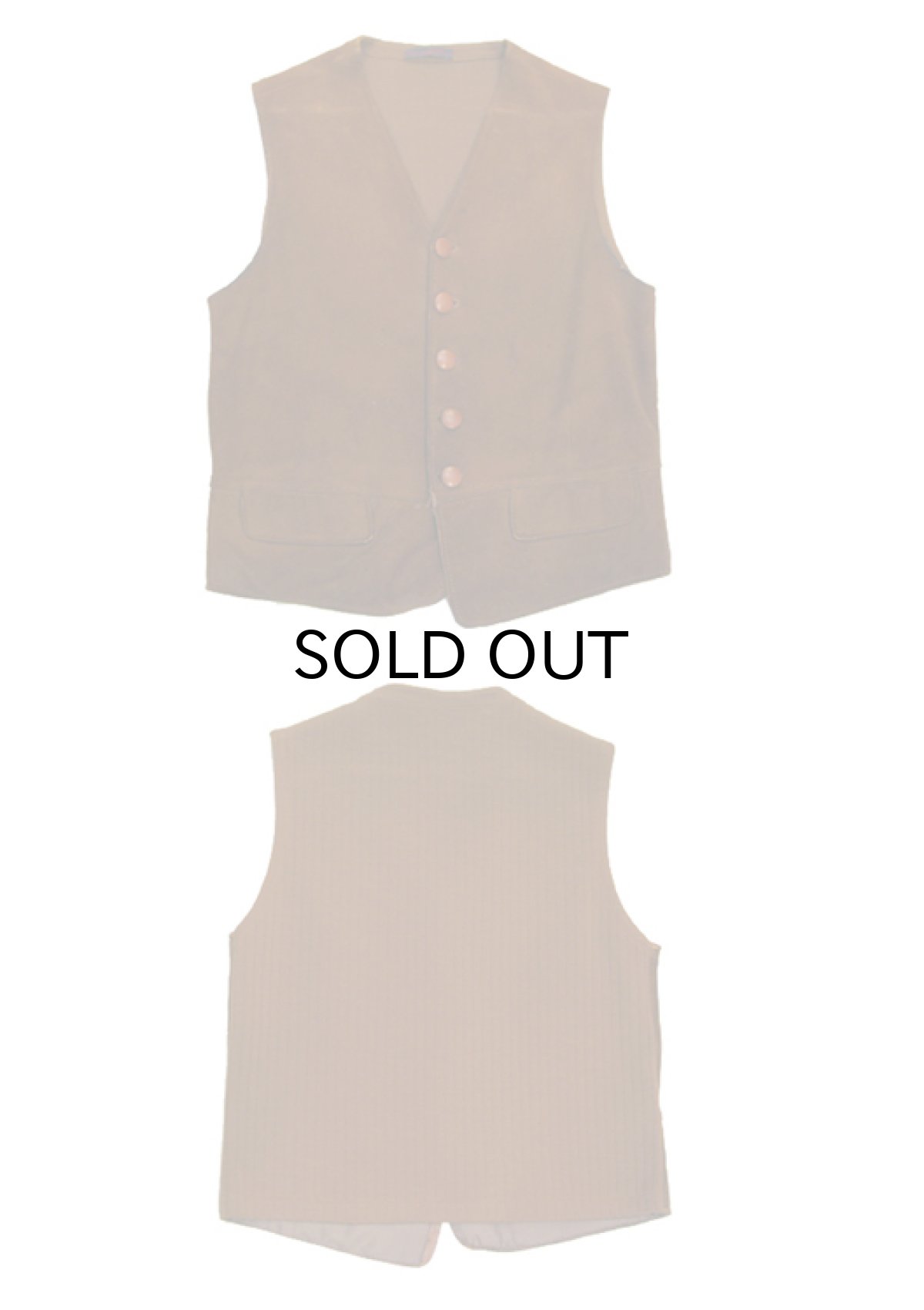 画像3: 1930's "Red and Bleel" Nubuck / Knit Vest　BROWN　size S - M (表記 不明) (3)