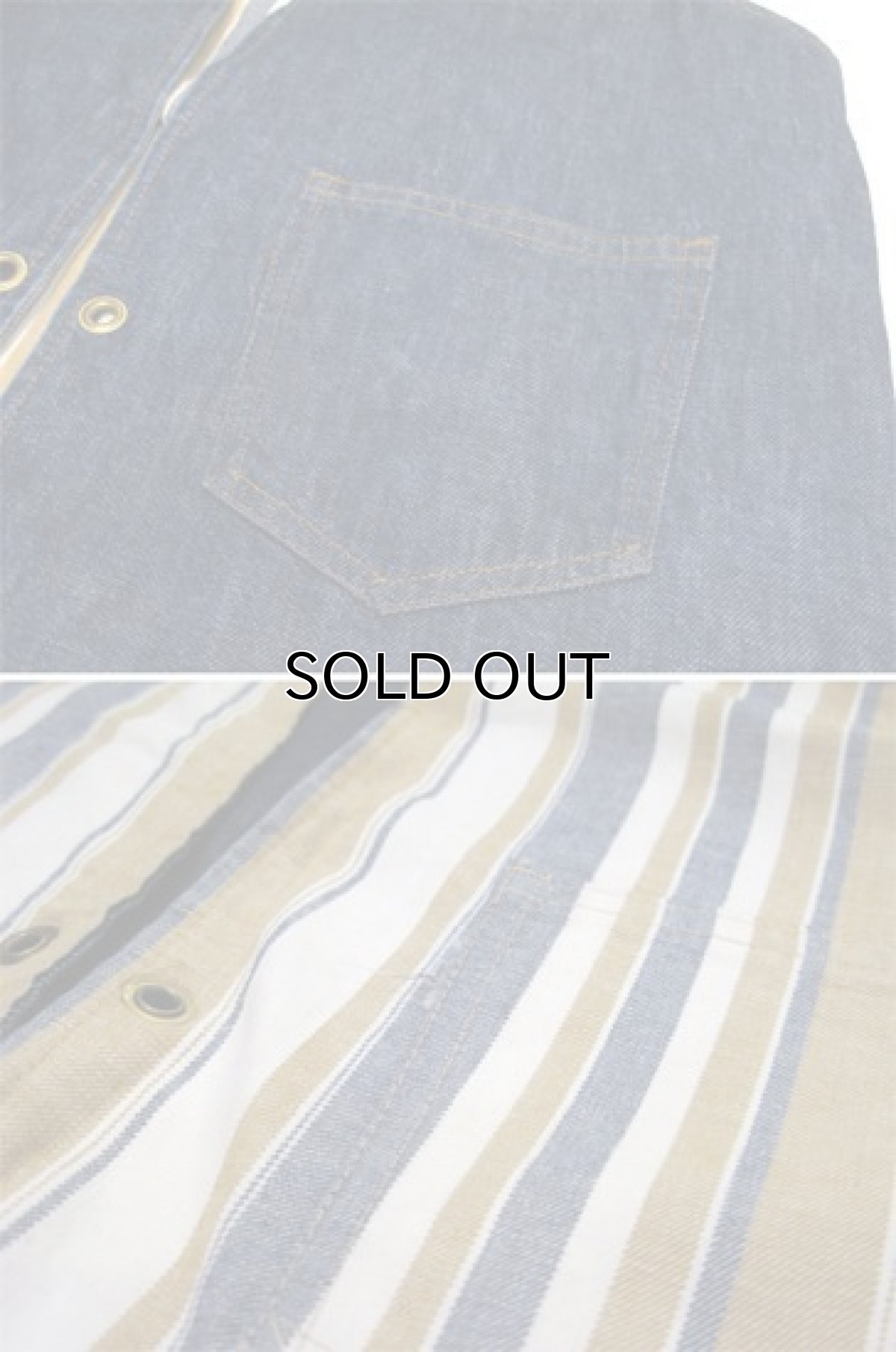 画像4: 1970's "Levi's" Reversible Vest　Denim / Multi Stripe　size S  (表記 無し) (4)