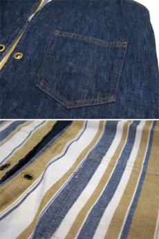 画像4: 1970's "Levi's" Reversible Vest　Denim / Multi Stripe　size S  (表記 無し) (4)