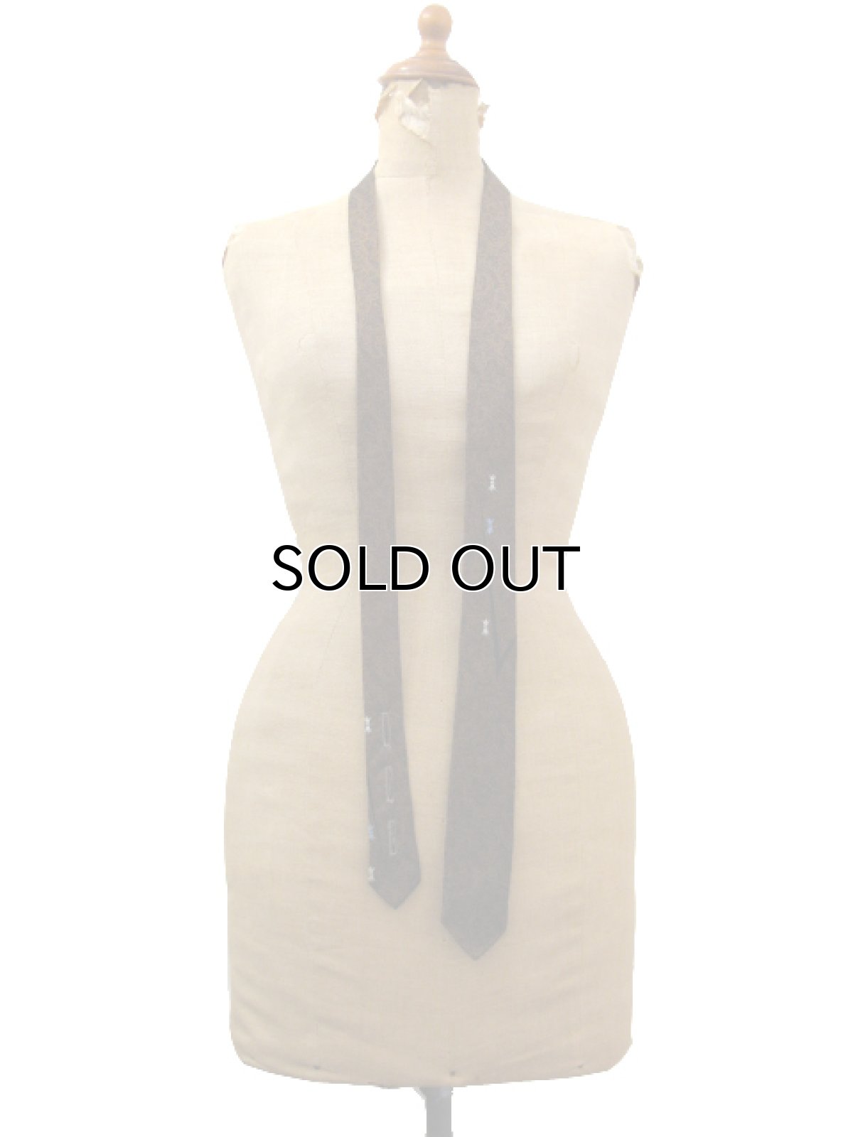 画像2: ~1960's "Smoothie" Narrow Tie color : BROWN (2)