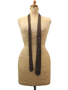 画像2: ~1960's "Smoothie" Narrow Tie　color : BROWN (2)