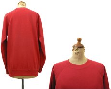 画像2: 1990's Hanes "MANALAPAN BRAVES" Sweat Shirts made in USA　RED　size S (表記 M 38-40) (2)