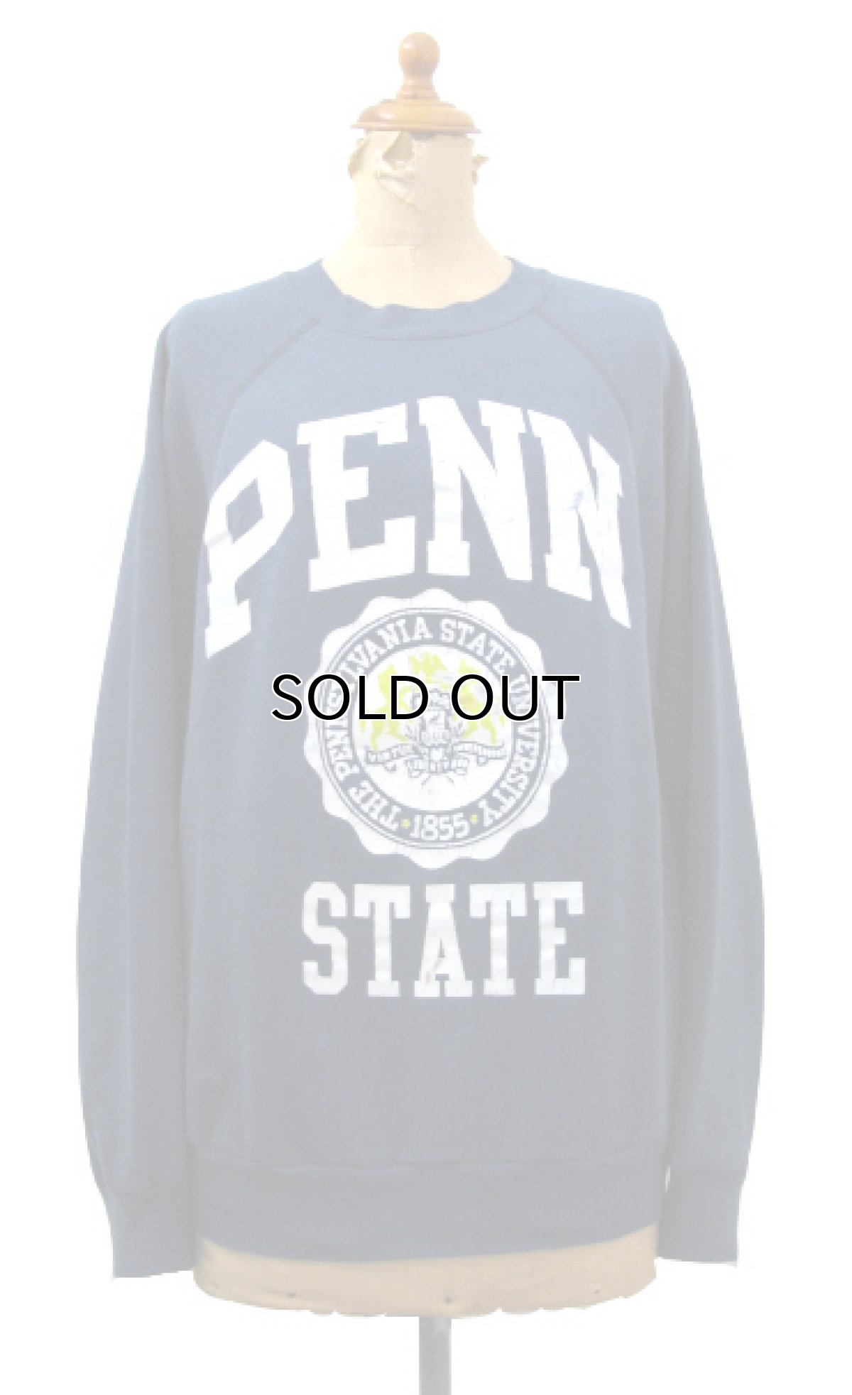 画像1: 1980's "PENN STATE" Sweat Shirts　NAVY　size S - M (表記 L) (1)