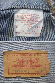 画像3: 1990's  Levi's 70506 Denim Jacket 4-Pockets　Blue Denim　size M  (表記 36) (3)
