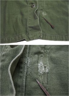 画像2: 1970's US Military Chemical Protect Linner Shirts　OLIVE　size M (表記 M) (2)
