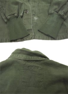 画像4: 1970's US Military Chemical Protect Linner Shirts　OLIVE　size M (表記 M) (4)