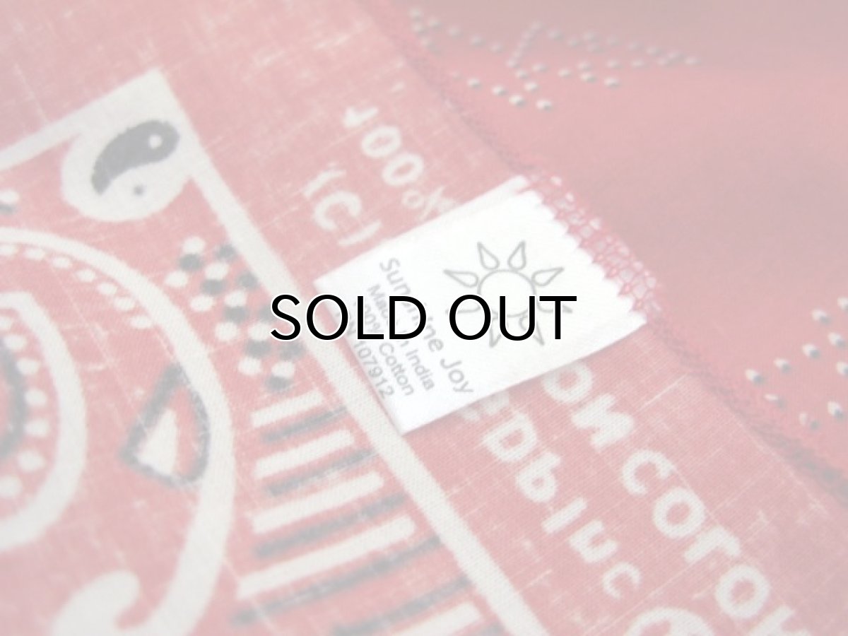 画像3: Grateful Dead Bandana "Bear"　Red　55cm x 55cm (3)