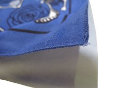 画像4: Grateful Dead Bandana "Rose"　Blue　55cm x 55cm (4)