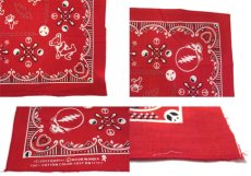 画像2: Grateful Dead Bandana "Bear"　Red　55cm x 55cm (2)