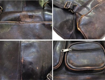 画像1: ~1980's "Wolf Leather" Leather Design Back Pack　Dark Brown