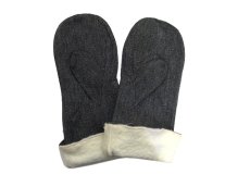 画像4: OLD Salt and Pepper Cotton Mittens　Dead Stock　 (4)