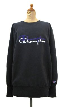 画像1: 1990's Champion Reverse Weave Sweat "Logo"　BLACK　size M - L (表記 L) (1)