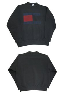 画像3: 1980's~ BVD Crew Neck Print Sweat Shirts　BLACK　size L (表記 XL) (3)