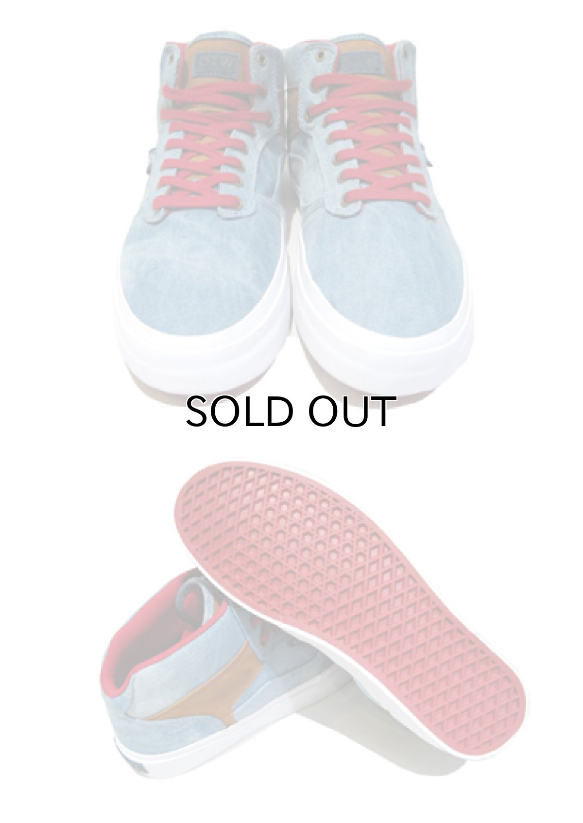 画像3: NEW VANS "OTW" Middle-Cut Sneaker　Light Blue / Red / Camel　size 10.5 (3)