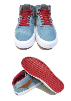 画像3: NEW VANS "OTW" Middle-Cut Sneaker　Light Blue / Red / Camel　size 10.5 (3)