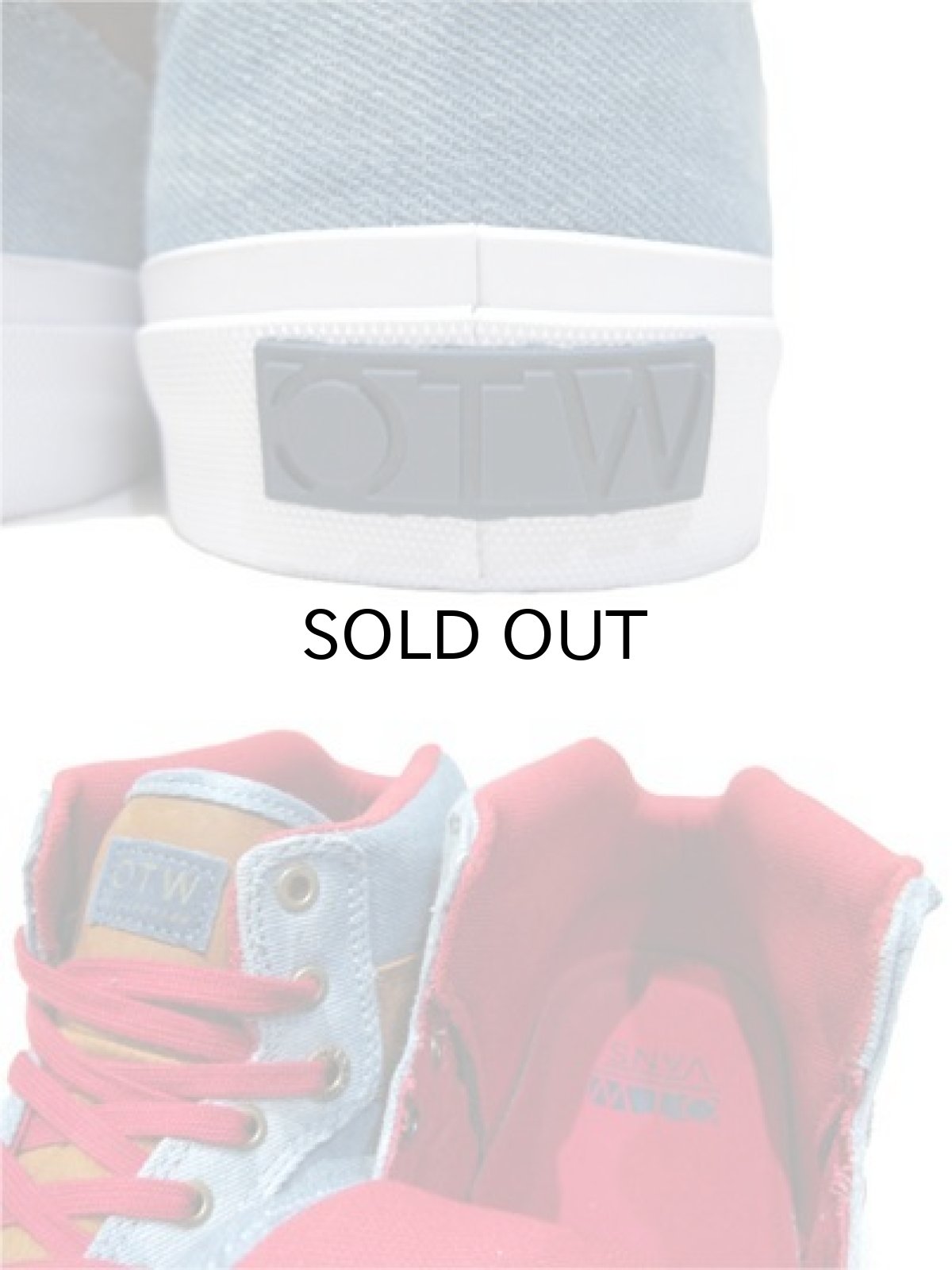 画像5: NEW VANS "OTW" Middle-Cut Sneaker　Light Blue / Red / Camel　size 10.5 (5)