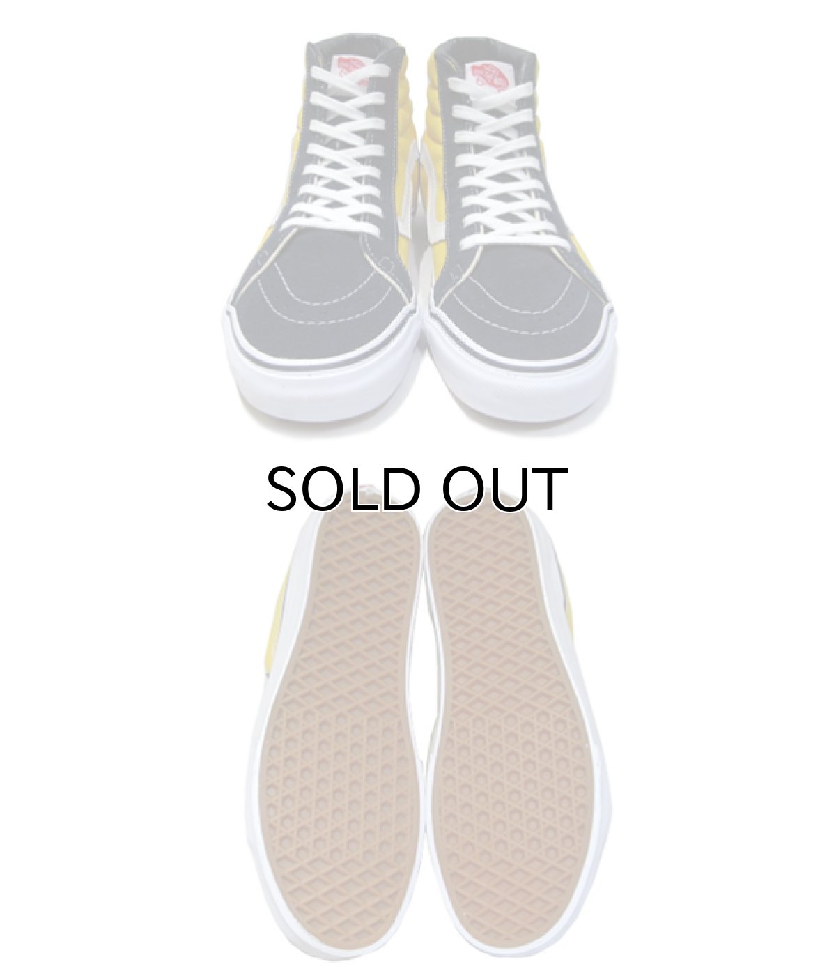 画像3: NEW VANS "Hi-Top" Suede / Canvas Sneaker Yellow / Navy size US 10 (3)