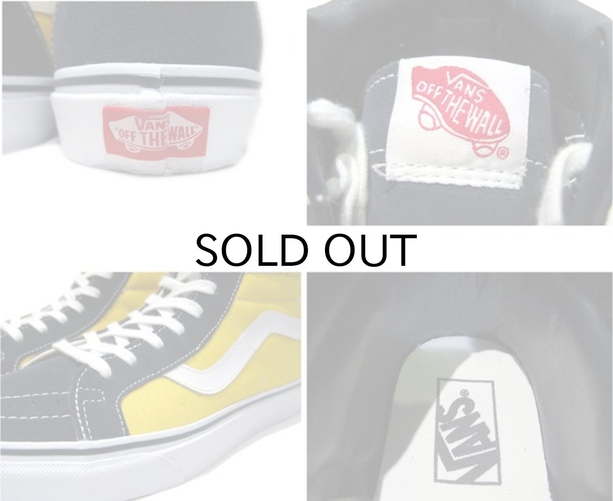 画像4: NEW VANS "Hi-Top" Suede / Canvas Sneaker Yellow / Navy size US 10 (4)