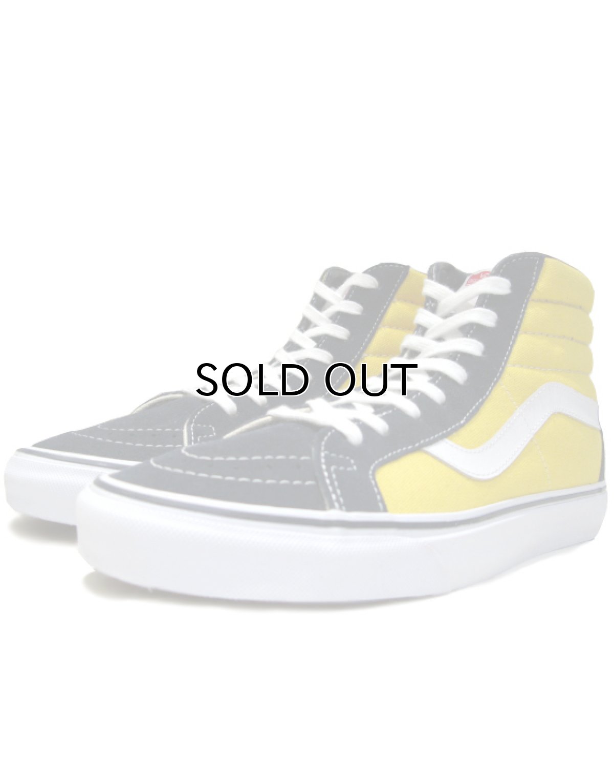 画像1: NEW VANS "Hi-Top" Suede / Canvas Sneaker　Yellow / Navy　size US 10 (1)