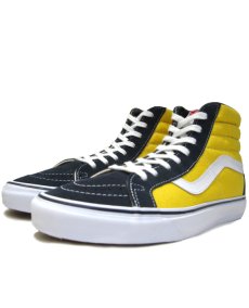 画像1: NEW VANS "Hi-Top" Suede / Canvas Sneaker　Yellow / Navy　size US 10 (1)