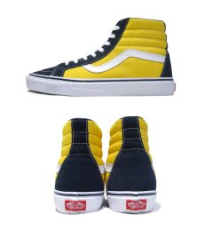 画像2: NEW VANS "Hi-Top" Suede / Canvas Sneaker　Yellow / Navy　size US 10 (2)