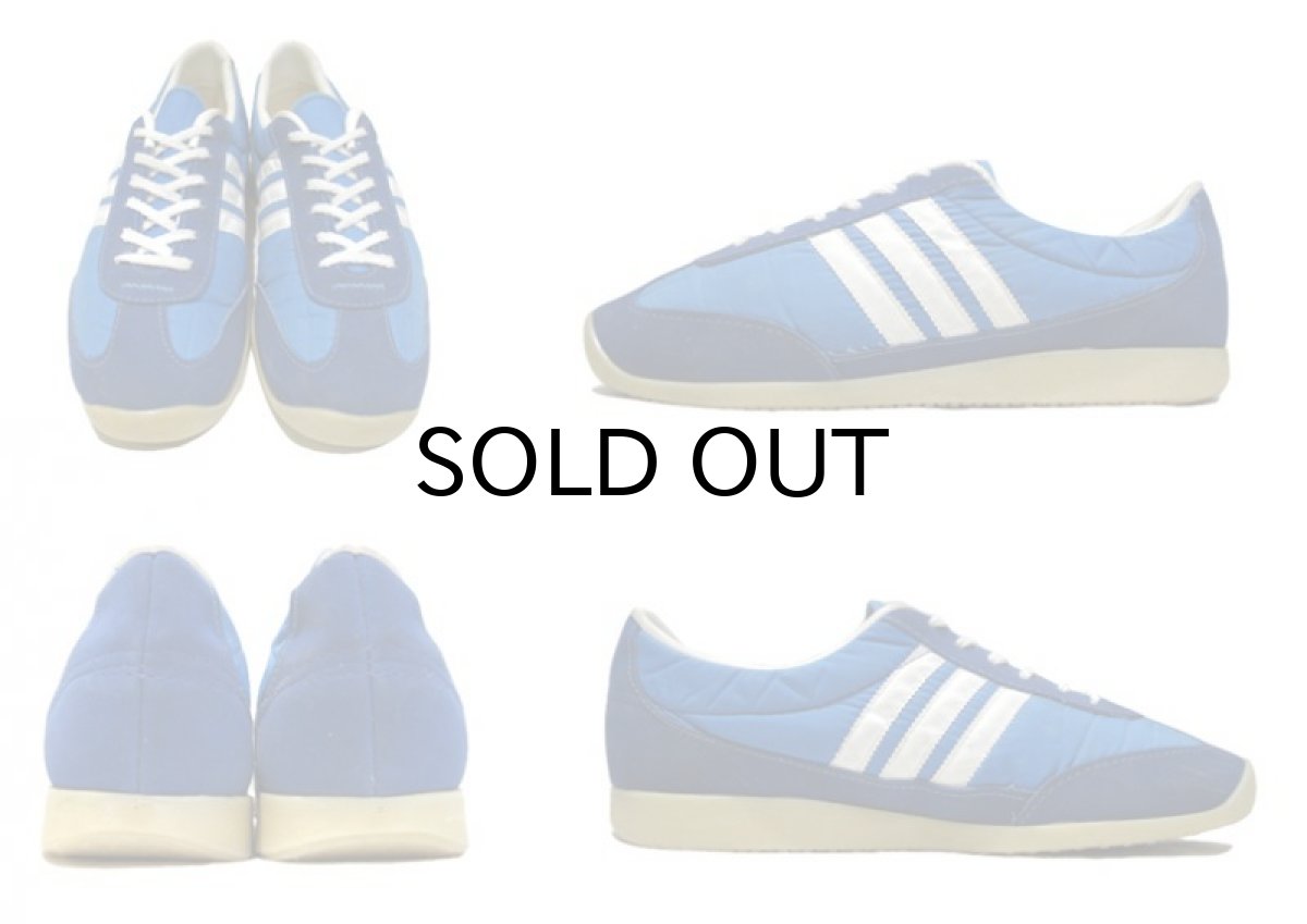画像2: 1980's USA Nylon x Suede Running Shoes　BLUE　size  9 (27 cm) (2)