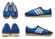 画像2: 1980's USA Nylon x Suede Running Shoes　BLUE　size  9 (27 cm) (2)