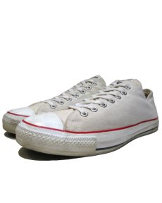 画像1: 1990's Converse "ALL STAR" Low Canvas Sneaker made in U.S.A　Natural 　size 12 (30.5 cm) (1)