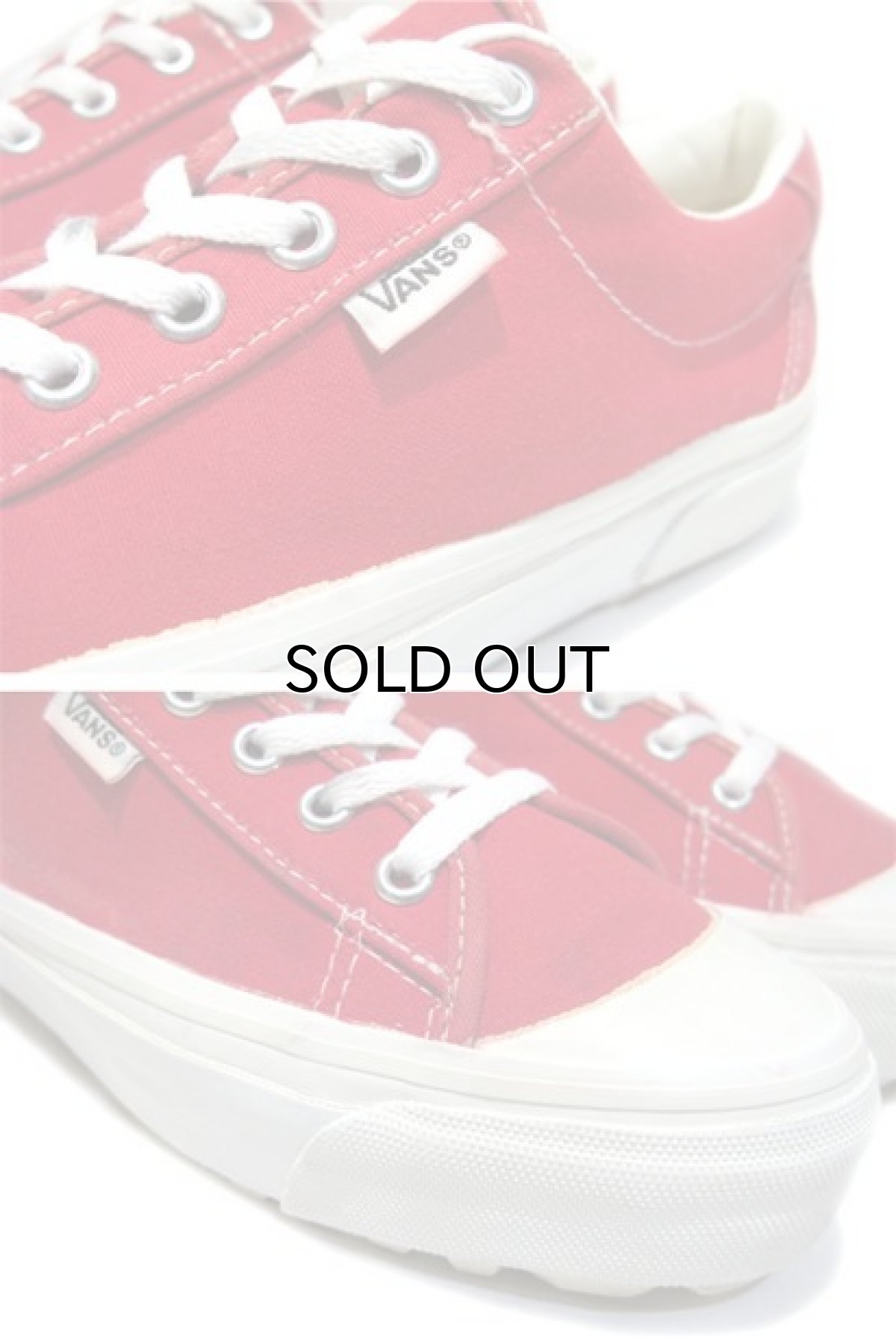 画像4: 1990's VANS "Harf Moon" Canvas Sneaker -made in USA- Red / White size w 9 (26 cm) (4)
