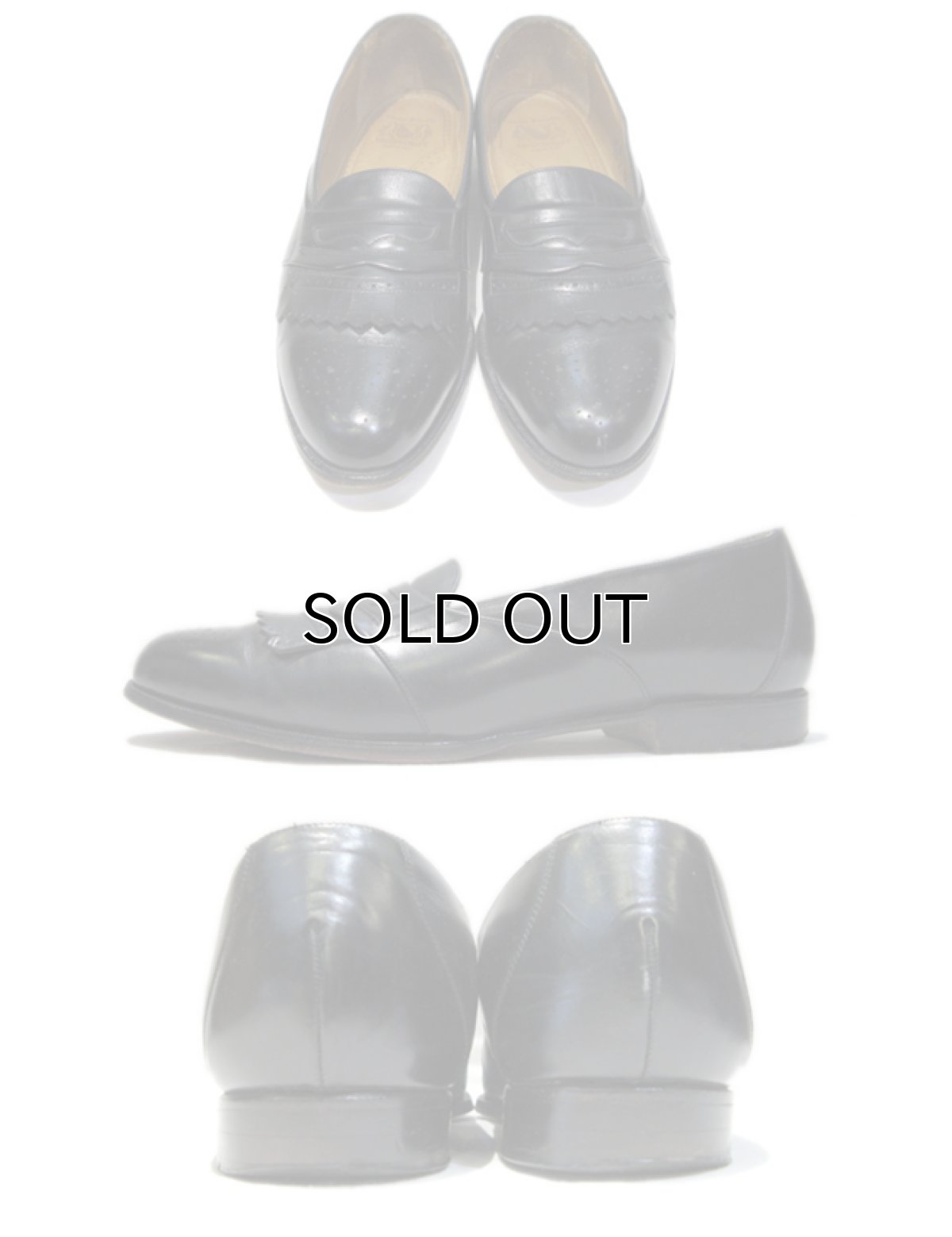 画像2: Johnston & Murphy "ARISTOCRAFT" Quilt Loafer -made in USA- Black size 8D (26 cm) (2)