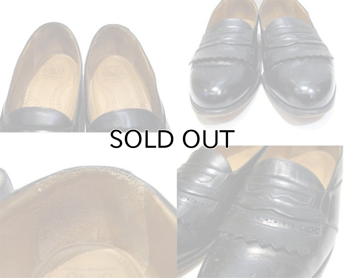 画像4: Johnston & Murphy "ARISTOCRAFT" Quilt Loafer -made in USA- Black size 8D (26 cm) (4)