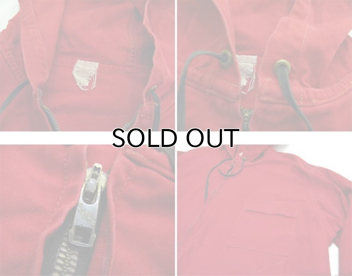 画像5: 1950-60's Daxbak "Mohawk" Hooded Hunting Zip Up Jacket　RED　size L (表記 不明) (5)