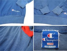 画像4: 1990's Champion L/S Jersey Shirts -made in USA-　Blue / Red / White　size M - L (表記 L) (4)