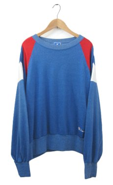 画像1: 1990's Champion L/S Jersey Shirts -made in USA-　Blue / Red / White　size M - L (表記 L) (1)