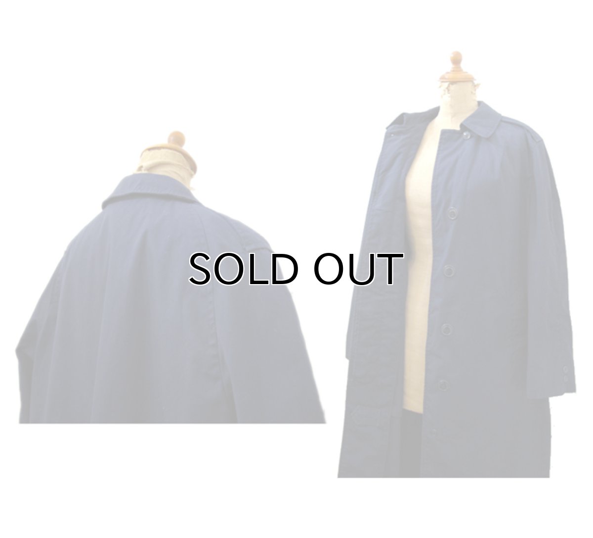 画像4: 1980's U.S.Military Soutien Collar Single Coat　Navy　size S (表記 12R) (4)