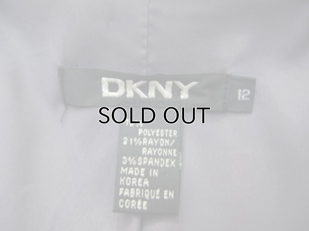 画像5: DKNY -Danna Karan New York- Harf Length Coat　Grey Stripe　size M (表記 12) (5)