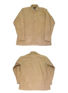 画像5: "BARBOUR" Chamois Cross L/S Shirts -made in ENGLAND-　BEIGE　size S - M (表記 M) (5)