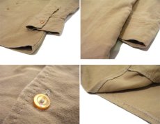 画像4: "BARBOUR" Chamois Cross L/S Shirts -made in ENGLAND-　BEIGE　size S - M (表記 M) (4)