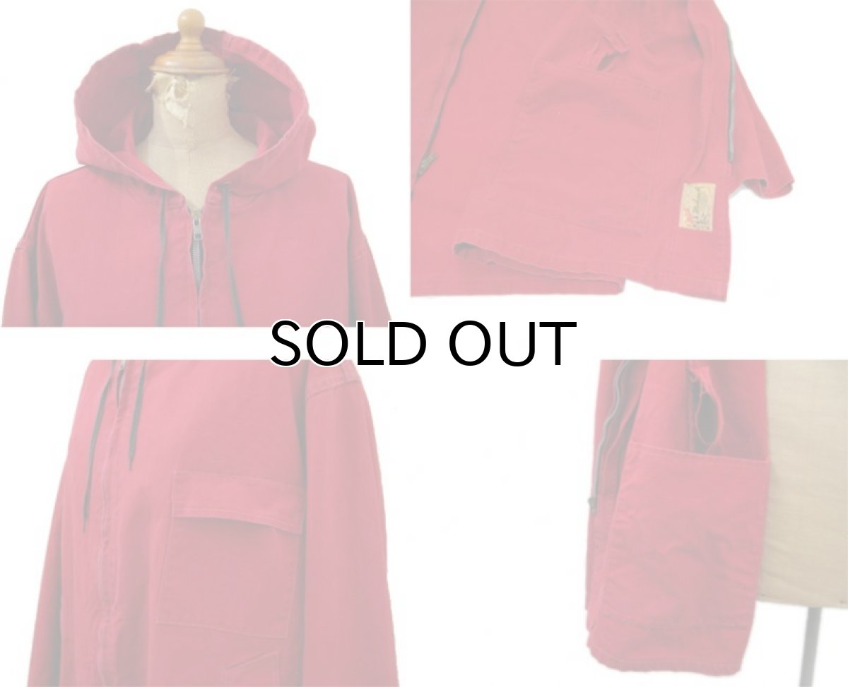 画像3: 1950-60's Daxbak "Mohawk" Hooded Hunting Zip Up Jacket　RED　size L (表記 不明) (3)