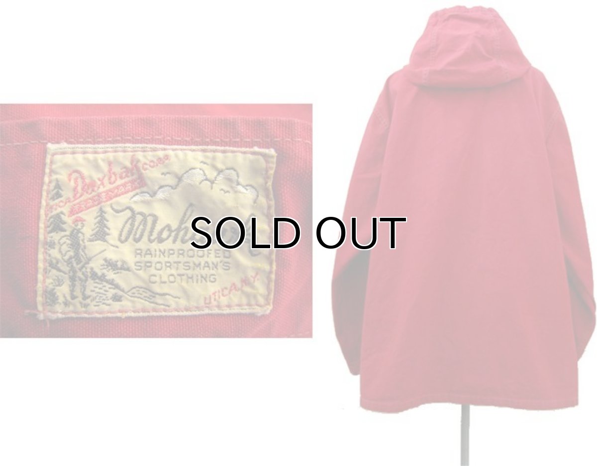 画像2: 1950-60's Daxbak "Mohawk" Hooded Hunting Zip Up Jacket　RED　size L (表記 不明) (2)