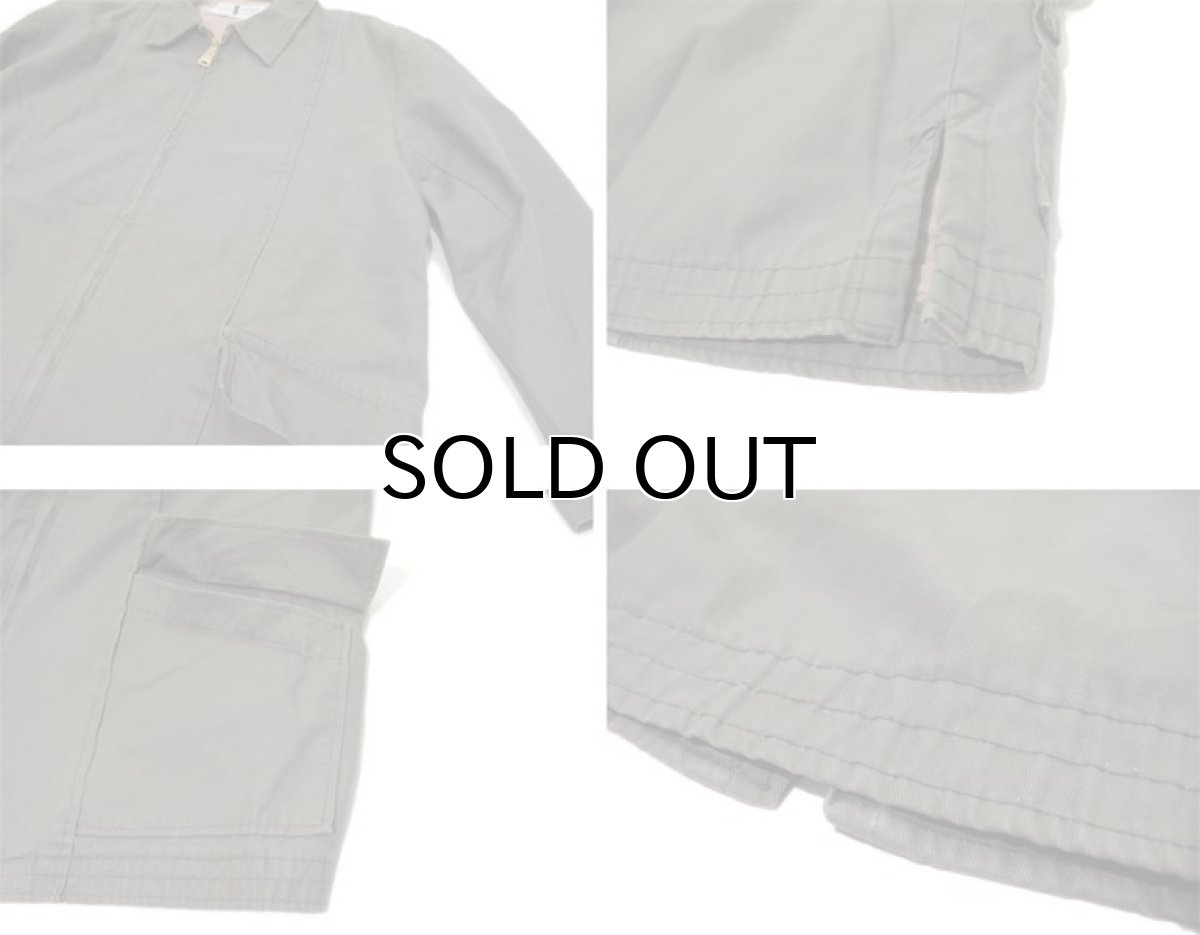 画像5: 1960's "Onyx Stripe by GOTHAM" Zip Up Cotton Jacket　OLIVE　size M - L (表記 不明) (5)