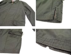 画像5: 1960's "Onyx Stripe by GOTHAM" Zip Up Cotton Jacket　OLIVE　size M - L (表記 不明) (5)